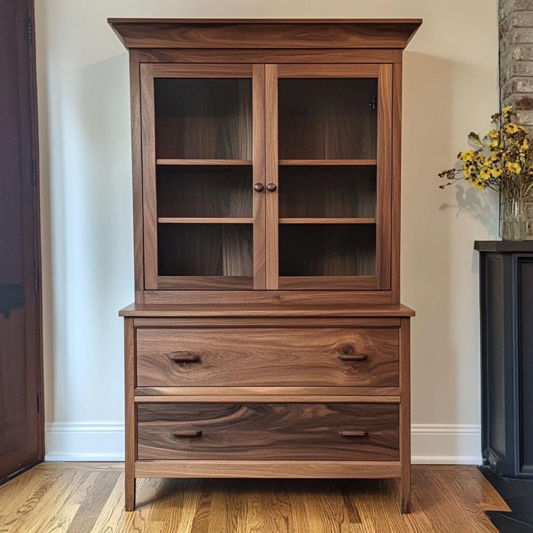 Walnut hutch