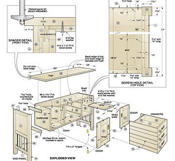 Wood panels being edge-glued with clamps on a flat workbench